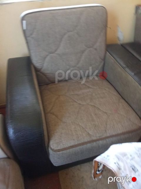 Oturacaq dəsti – 1 divan + 2 kreslo - Dizayn: Müasir xəttlər, parça