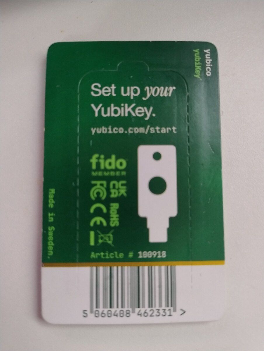 YubiKey 5C NFC təhlükəsizlik açarı — Periferik cihazlar, Bakı (2)