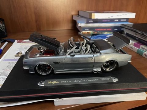 Chevrolet, 1968 il, 1:18, Dəmir, Pulsuz çatdırılma — Pirəkəşkül