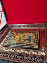 Əl işi miniatür tablo – taxta oyma çərçivə və qutuda - Kompozisiya — elan — Rəsm əsərləri, posterlər və çərçivələr