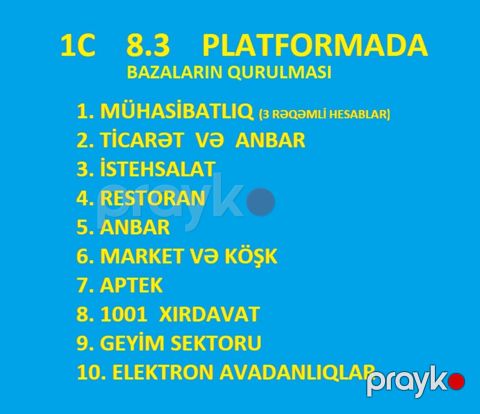 1C proqramının yazılması — Bakı