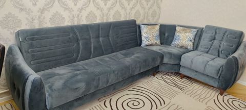 Künc divan *qiymət 350 azn* Yaxşı vəziyyətdə Açılan bazalı Ölçü 3 — Bakı