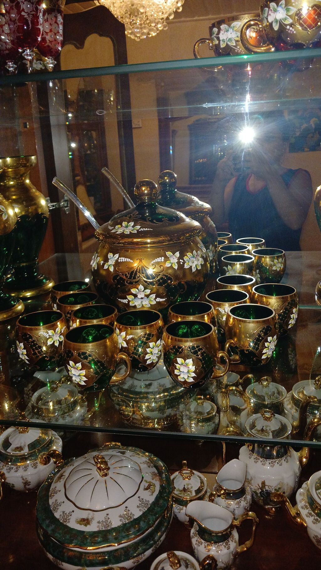 Kolleksiya üçün dekorativ şüşə və porselen dəstləri - Qapaqlı karaf — Süfrə qabı, Bakı (2)