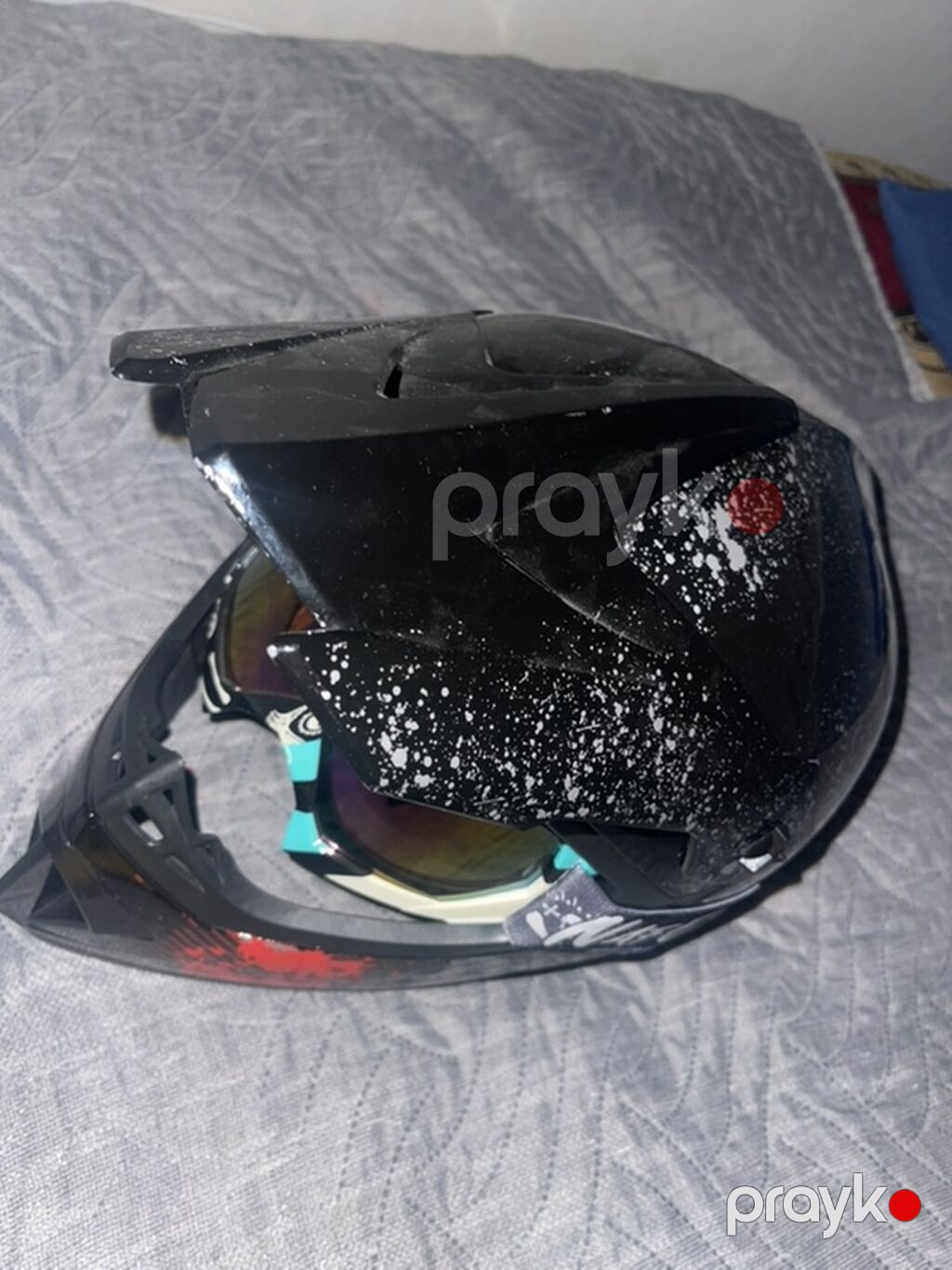 Motokross/Dual-sport dəbilqə + qoruyucu eynək seti - NAFX/Born for — Motosiklet geyimi, Bakı (3)