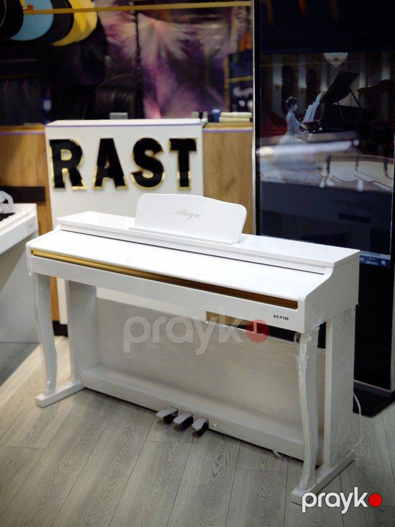 Elektro piano "Allegro, AG - F100 Polısh - White" — Musiqiə alətləri, Bakı (3)
