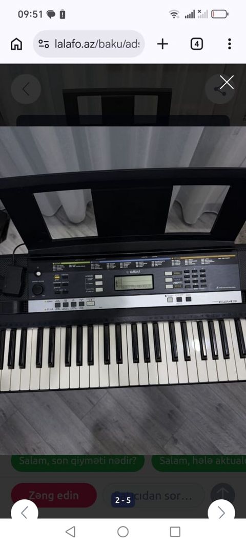 Yamaha psr e 243. 160m — Gəncə