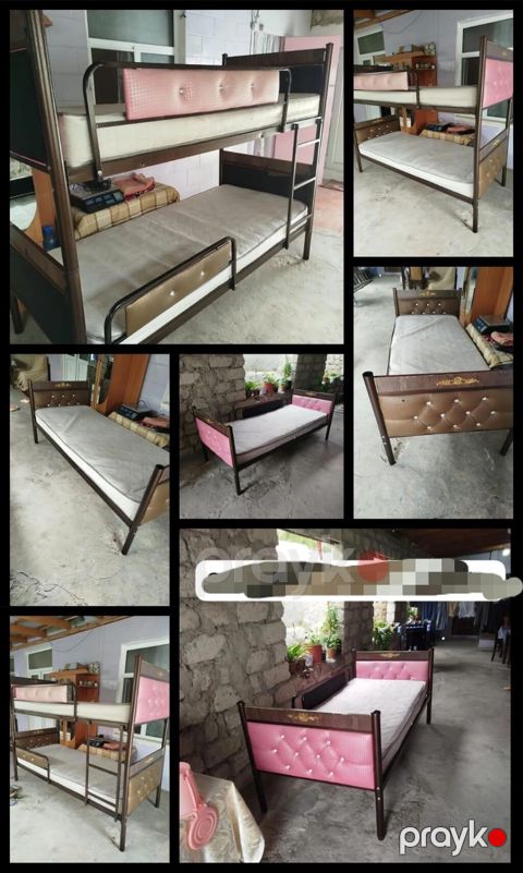İkimərtəbəli dəmir çarpayı satılır. Model həm bunk bed kimi, həm də — Bakı