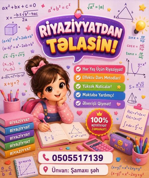 Repetitor, Riyaziyyat — Şamaxı