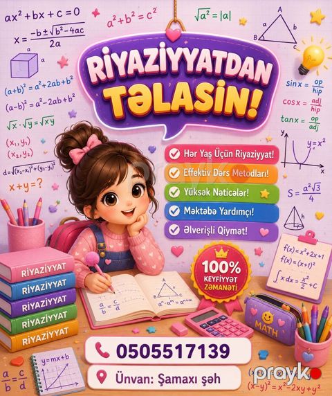 Repetitor, Riyaziyyat — Şamaxı