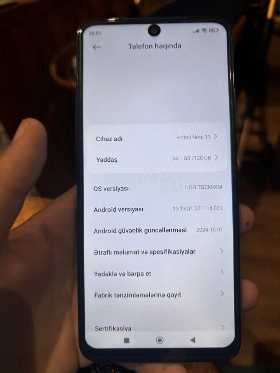 Xiaomi Redmi Note 11 Star Blue 128GB/6GB — Smartfonlar, Bakı (5)