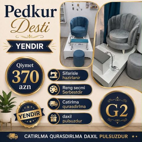 Pedkur desti Yendir Qiymet 370 azn Sifarisle hazirlanir Reng secmi — Bakı