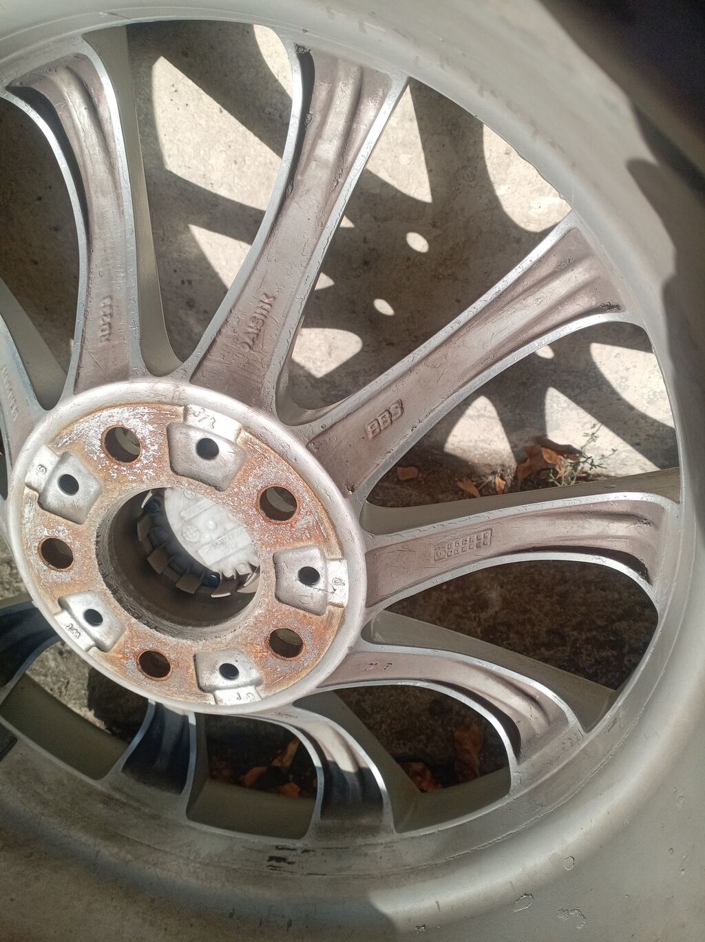 BMW orijinal yüngül lehimli disk və təkər dəsti bbs diski 19 ölçülü — Diskləri, Samux (7)
