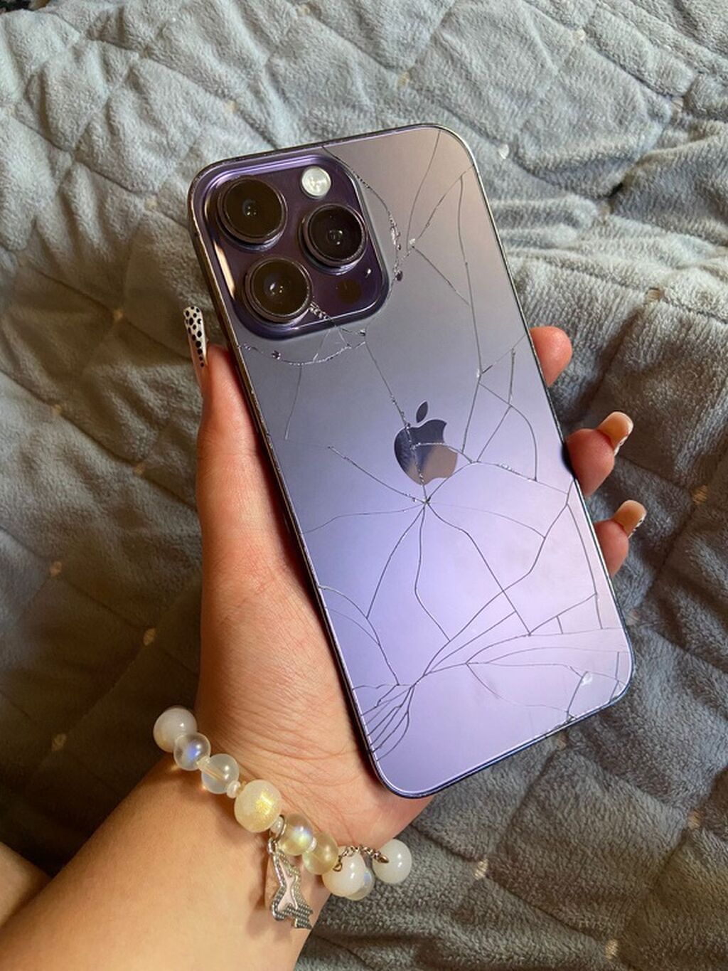 IPhone 14 Pro, Deep Purple, Qırıq — Apple iPhone, Digah (4)