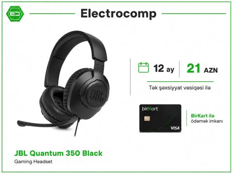 JBL Quantum 350 Black — Bakı