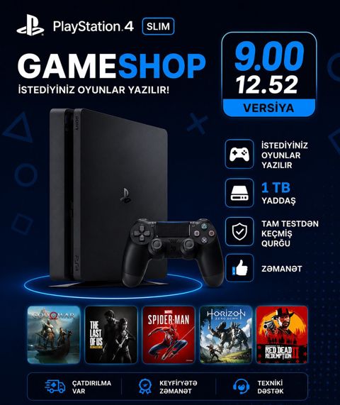 Sony PlayStation 4 9.00 Slim — Bakı