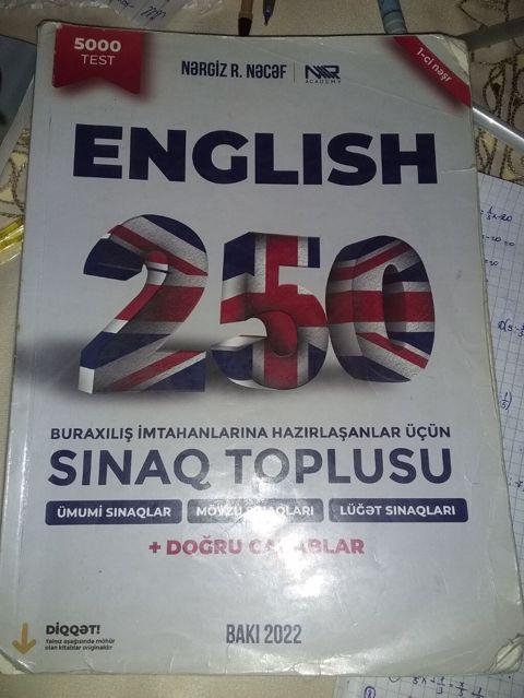 Məhsul: “English 250 – Buraxılış imtahanlarına hazırlaşanlar üçün — Cəlilabad