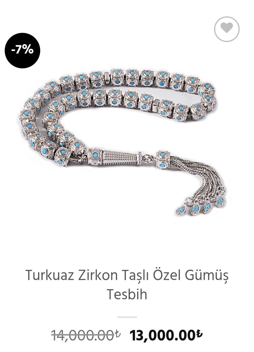 Gümüş üslubunda təsbeh/aksesuar - Material: metal ərintisi, antik — Uca bilərziklər, Digah (5)