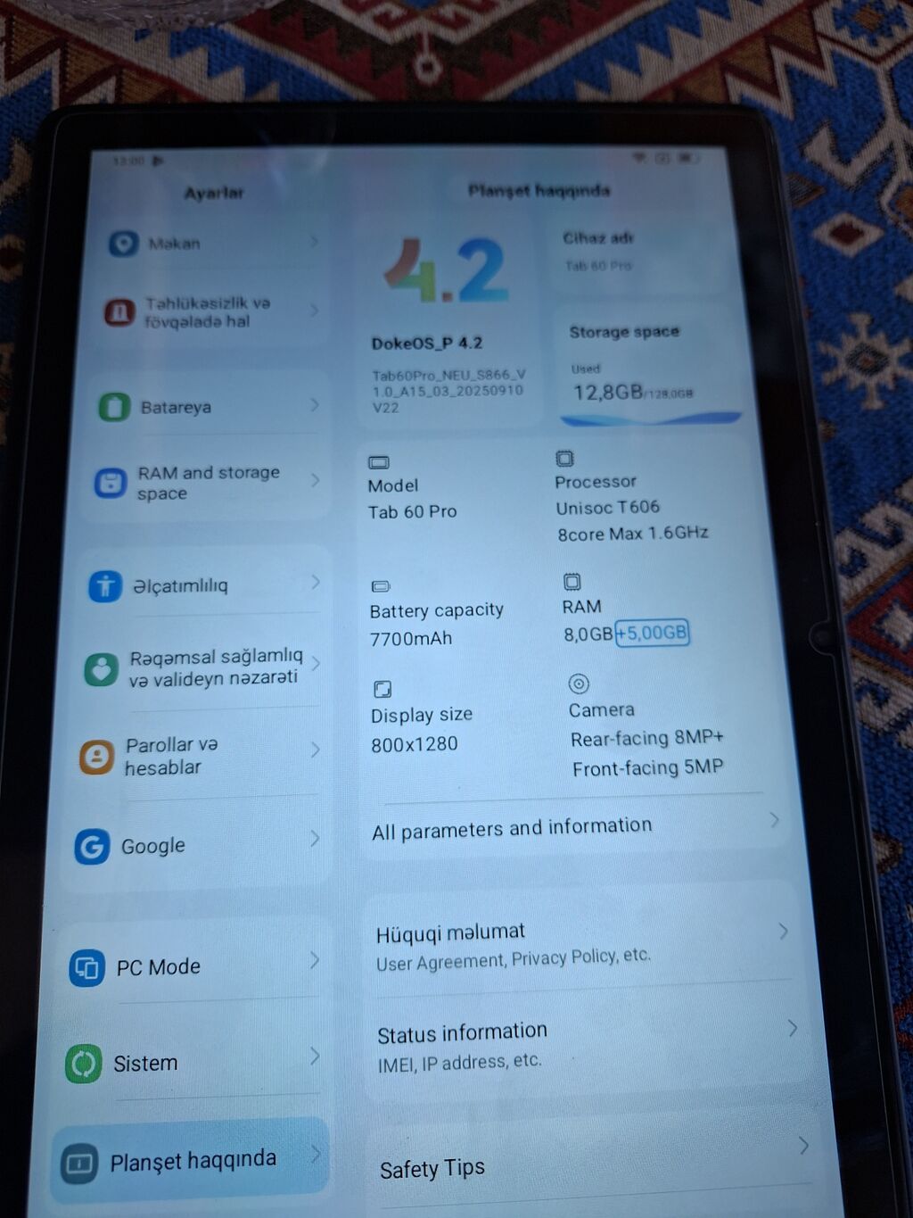 Yenidir telefonla barter etmək olar satışıda mümkündür.Blackview Tab — Digər planşetlər, Digah (2)