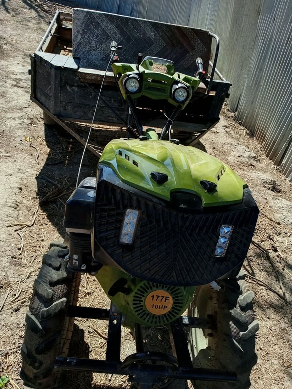 Motoblok + qoşqu - Mühərrik: benzinli, 177F, 10 at gücü (10HP) — Motobloklar, Xaçmaz (3)