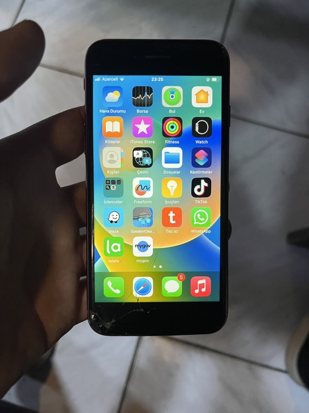 IPhone 8, 64 GB, Qırmızı, Qırıq — Apple iPhone, Sabirabad (4)
