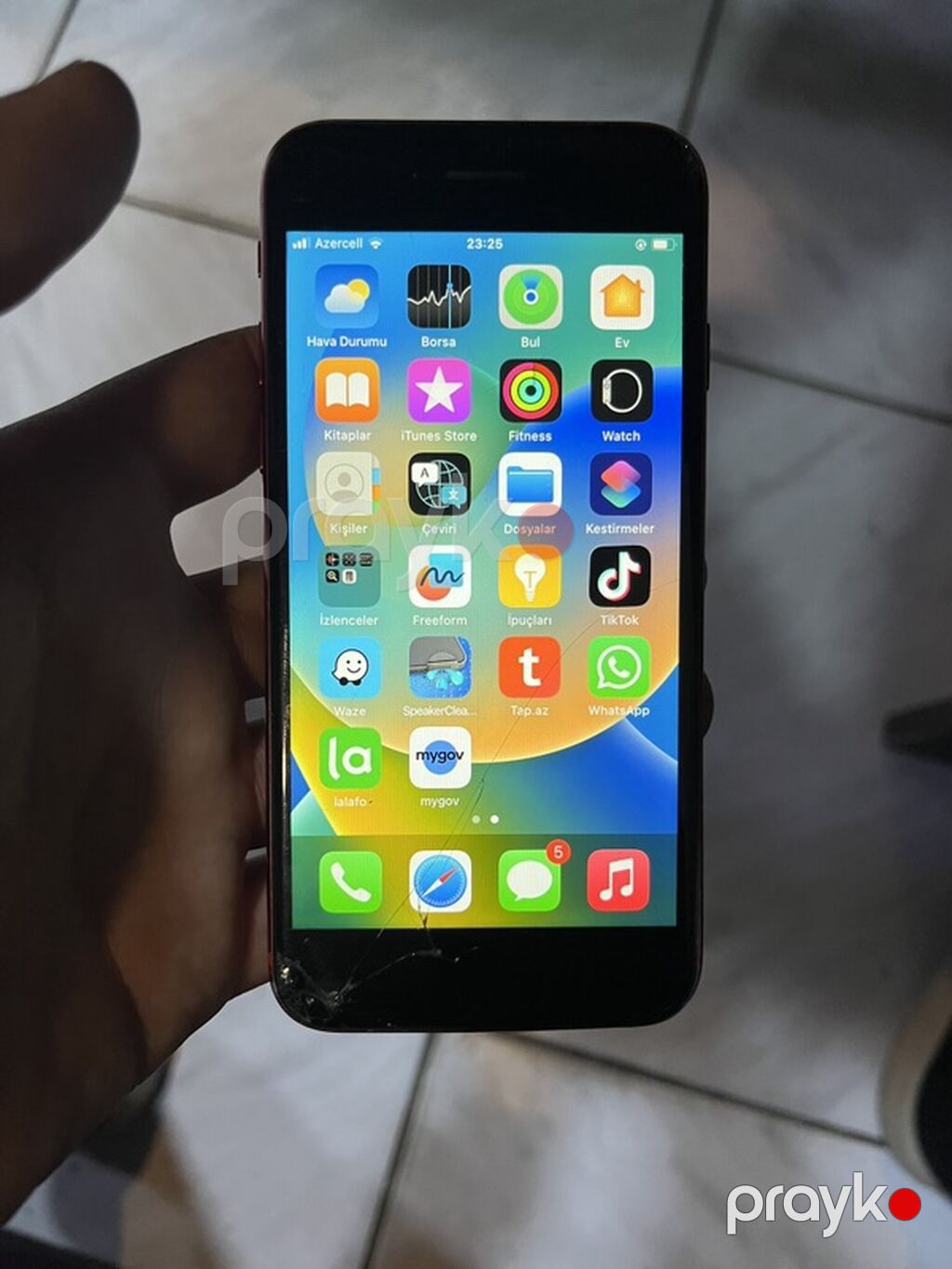IPhone 8, 64 GB, Qırmızı, Qırıq — Apple iPhone, Sabirabad (4)