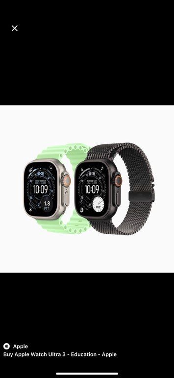 Apple Watch Ultra 3 Black — Ağıllı saatlar və biləkliklər, Bakı (3)