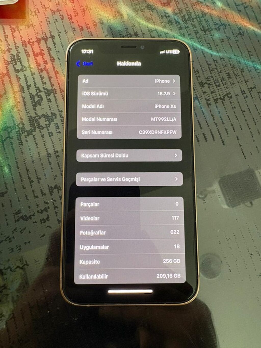 IPhone Xs, 256 GB, Qızılı — Apple iPhone, Digah (3)