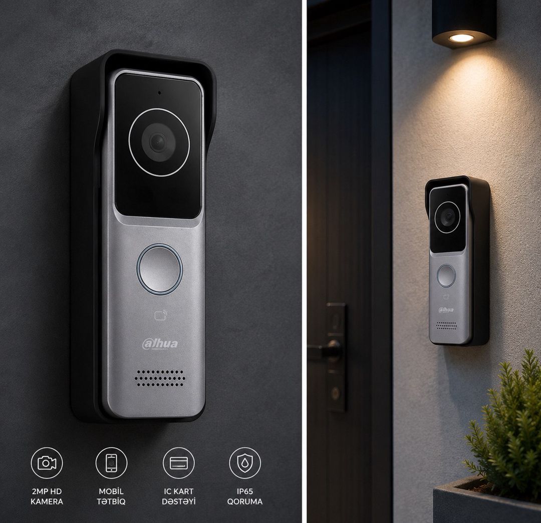 Dahua WiFi Video Domofon 2MP DHI-VTO2311R-WP IP65 — Ağıllı ev və təhlükəsizlik, Bakı (3)