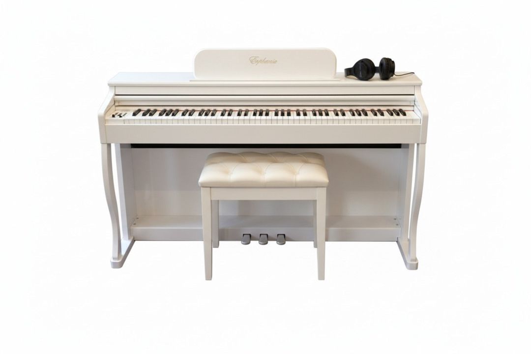Piano Euphonia SY-8801 Ağ mat — Musiqiə alətləri, Bakı (4)