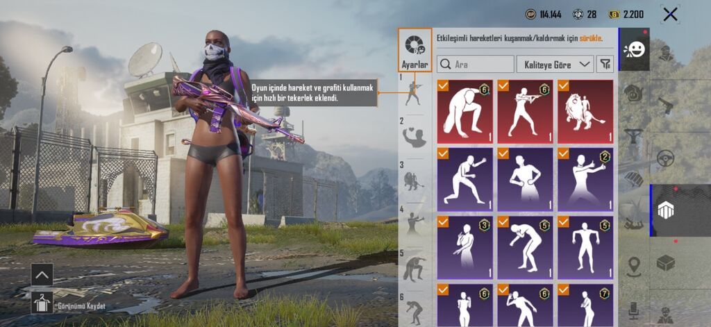 Pubg Mobile hesabı – zəngin skin və rütbə tarixi - UID: 51953990144 — Şəxsi əşyalar, Masazır (8)