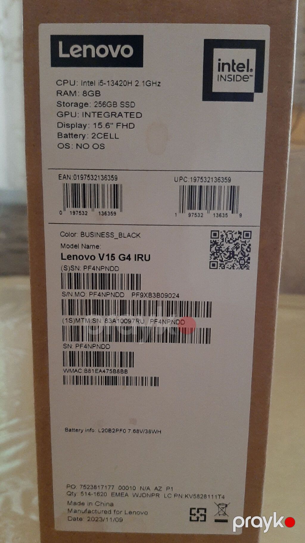 Lenovo noutbuk - Model xətti: Lenovo (şirkət loqolu və korpus — Lenovo, Gəncə (5)