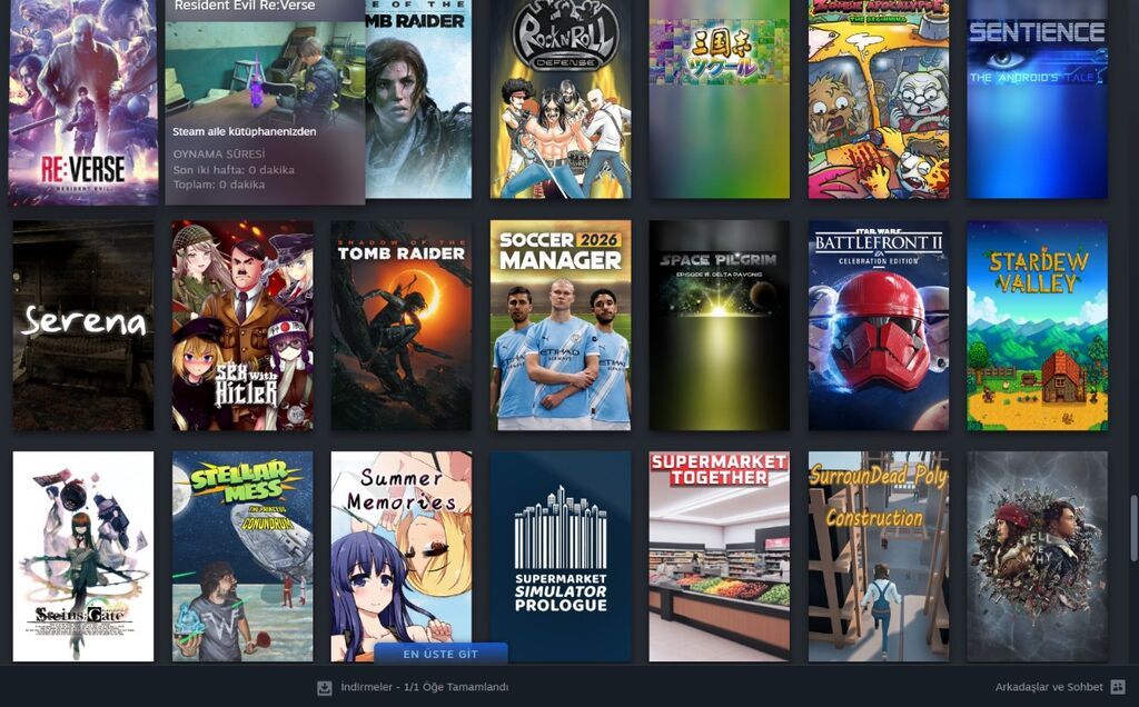 Məhsul: Steam hesabı – geniş oyun kitabxanası Təsvir: - Kitabxanada — Oyunlar, konsollər və proqramlar, Bakı (7)