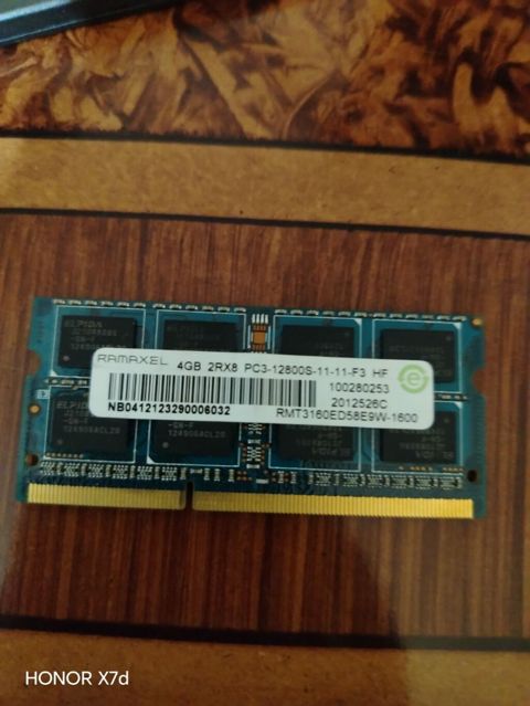 Ramaxel laptop yaddaşı - Tip: So-dımm DDR3 (PC3-12800S) - Tutum: 4 GB — Mehdiabad