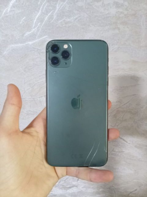 IPhone 11 Pro, 256 GB, Matte Midnight Green, Qırıq — Qusar
