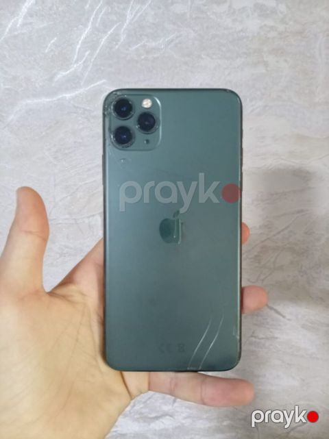 IPhone 11 Pro, 256 GB, Matte Midnight Green, Qırıq