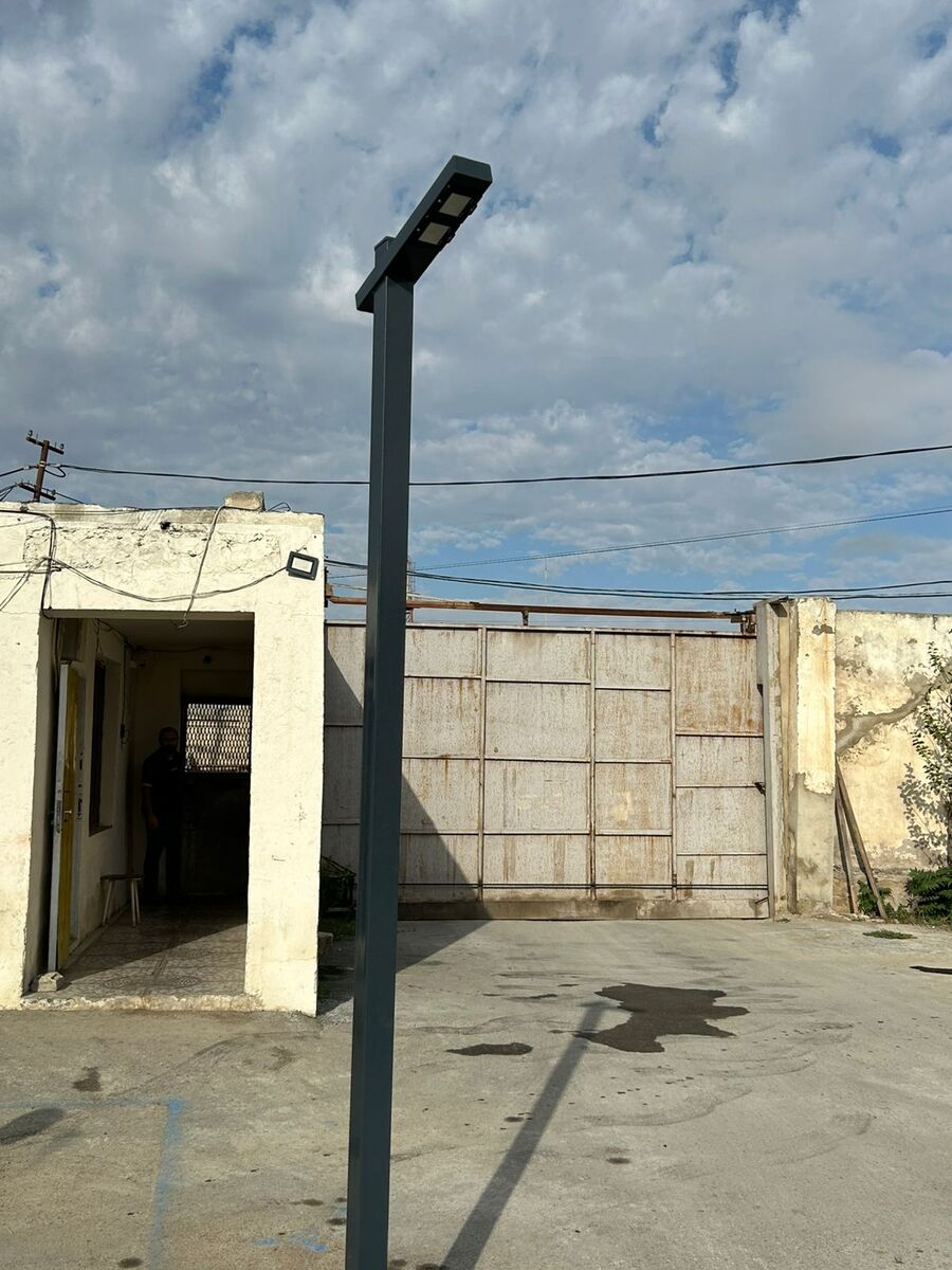 Metal işıq dirəkləri — İşıqlandırma, Bakı (8)