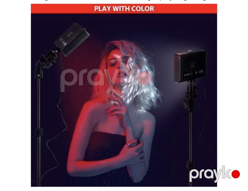 Phopık LED Video Light – 2-li işıqlandırma dəsti - 5600K rəng — İşıq avadanlığı və aksesuarlar, Bakı (4)