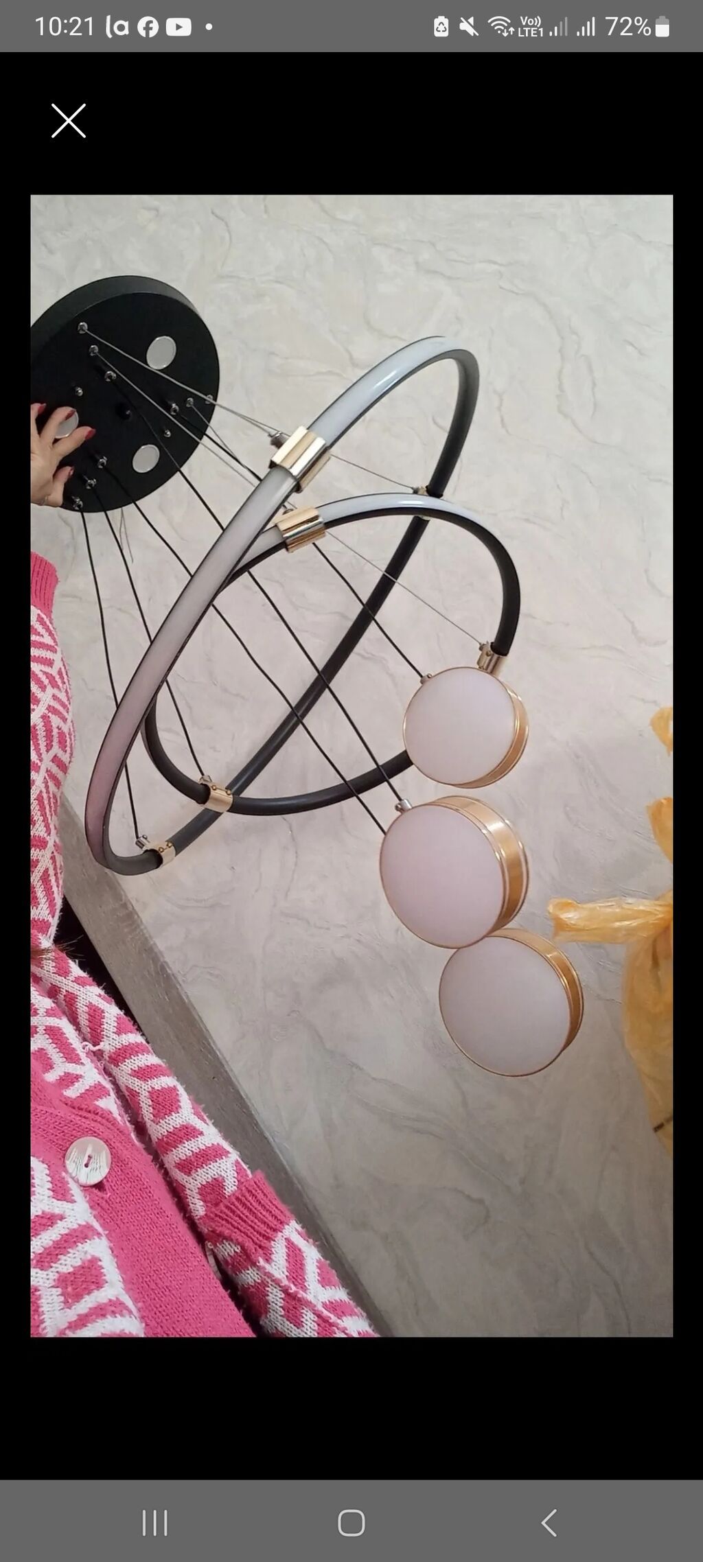 Led Çılçıraq, 3 lampa, Metal — Tavan is?qlar? v? cilc?raqlar, Bakı
