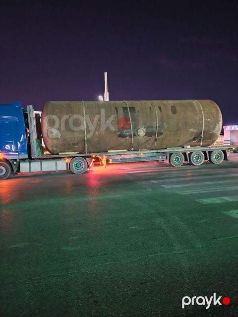 Sənaye tipli böyük həcmli metal çən 62 tonluq. - Silindrik forma — Bakı