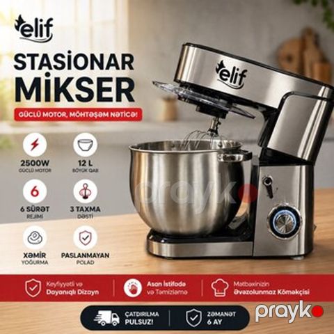 Xəmir yoğuran Elif 702 — Xırdalan