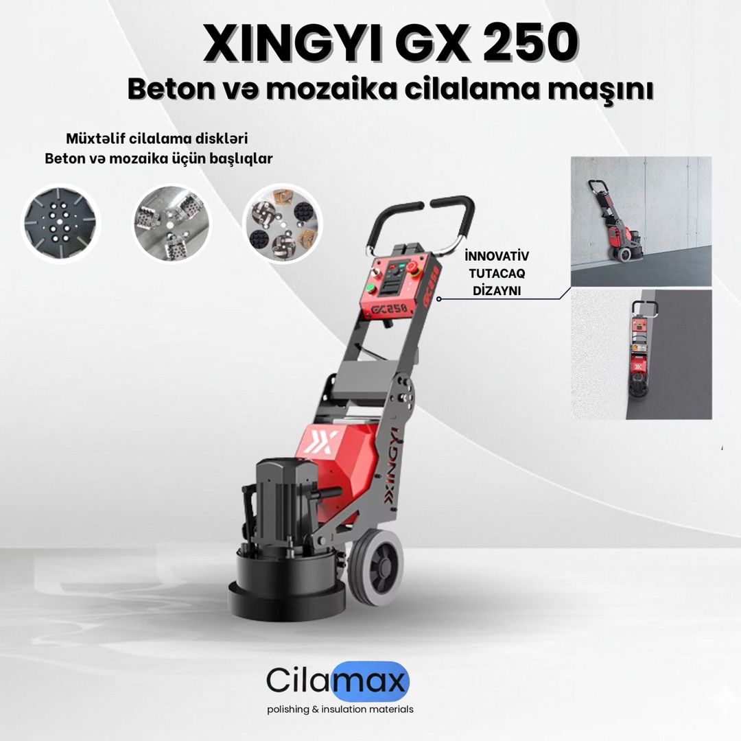 Beton və mozaika cilalama maşını HTG GX250 — Təmir və inşaat, Bakı