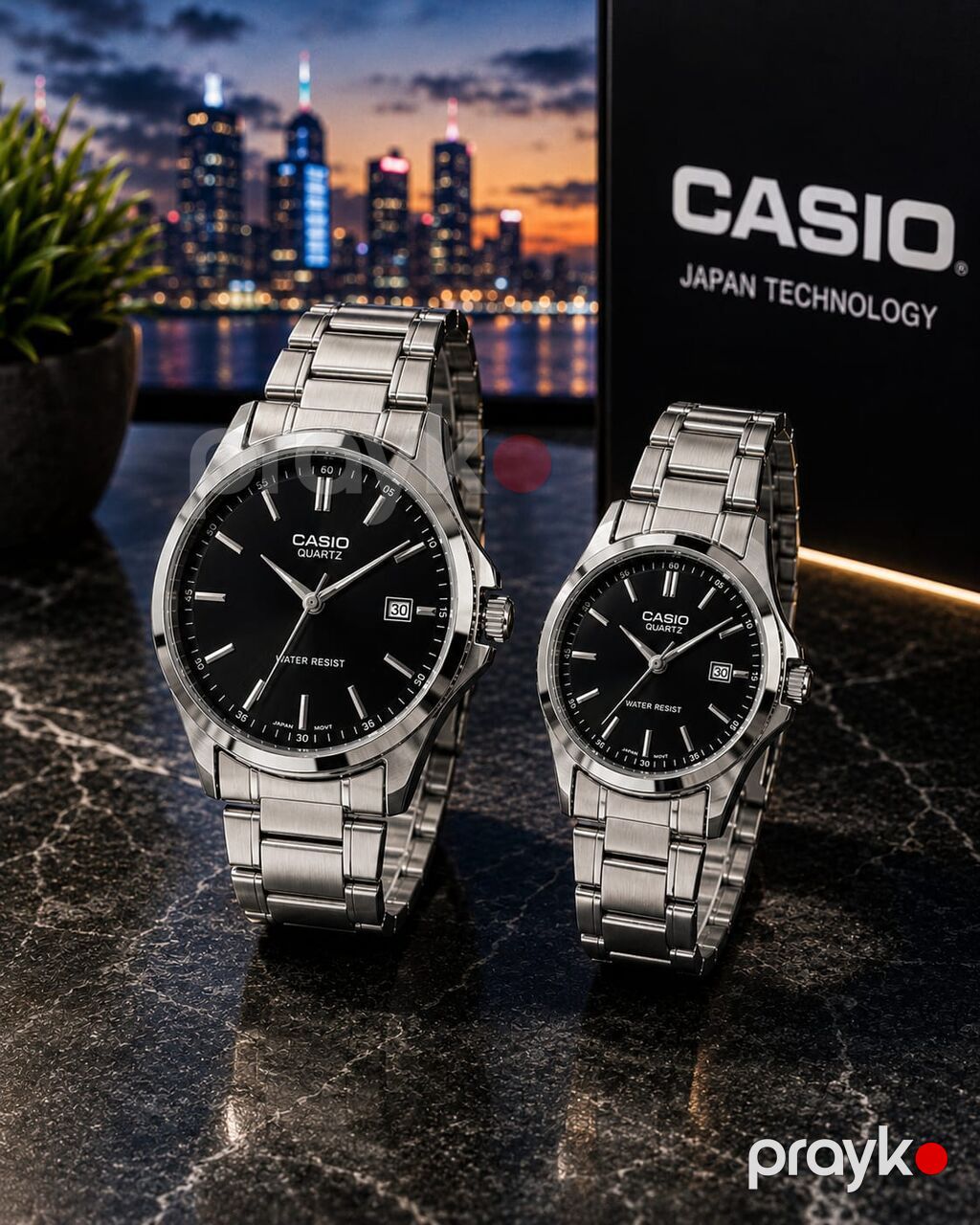 Casio Quartz cüt saat dəsti - Dizayn: Klasik və zərif üslubda iki — Qol saatları, Ceyranbatan (2)
