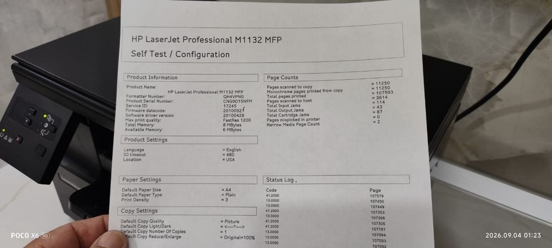 Printer HP Laserjet 1132 — Ofis texnikası və istehlak malları, Bakı (6)