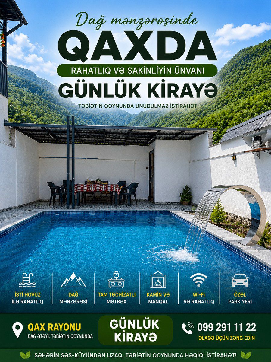 Villa kirayə verilir, Qax r — Ev, villa, Qax