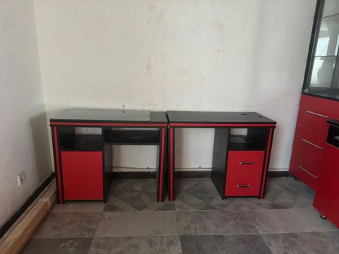 Bərbərxana/salon mebel dəsti - Rəng: qırmızı-qara - Komplekt: bir — Bakı