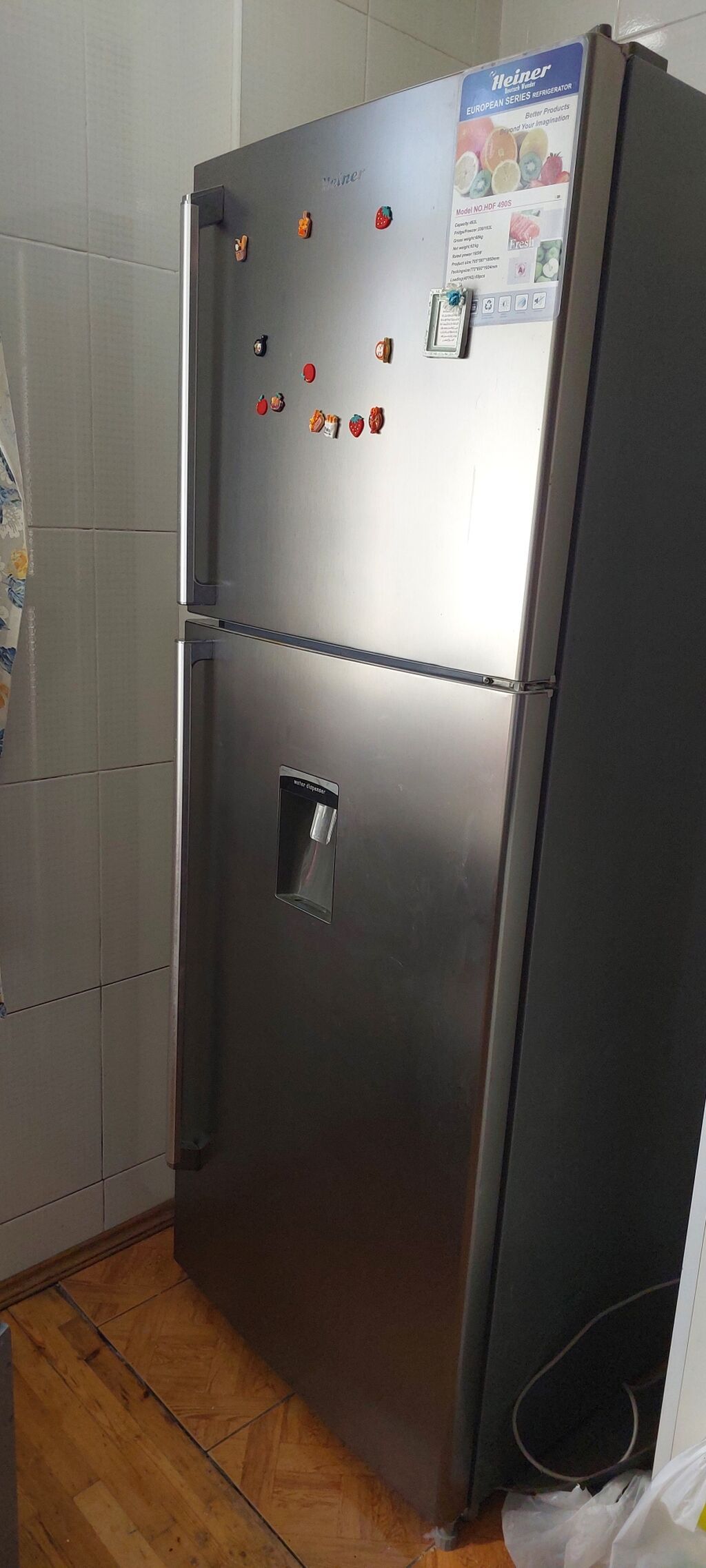 Heiner HDF-490S iki qapılı soyuducu - Rəng: inox (paslanmaz polad — Soyuducular, Bakı (2)