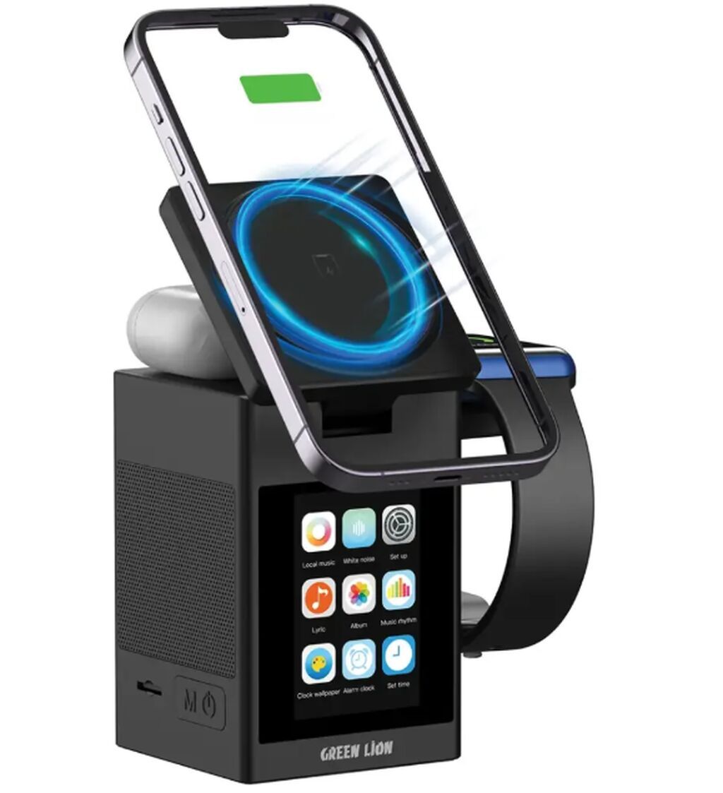 Green Lion Smart Station Pro, LCD sensorlu Ekranı, simsiz şarj — Digər, Bakı (4)