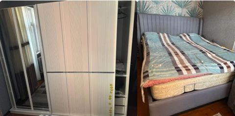 Taxt dolab 550azn. uzeri masin boyası. Bazalı kravat. Matras var — Mehdiabad