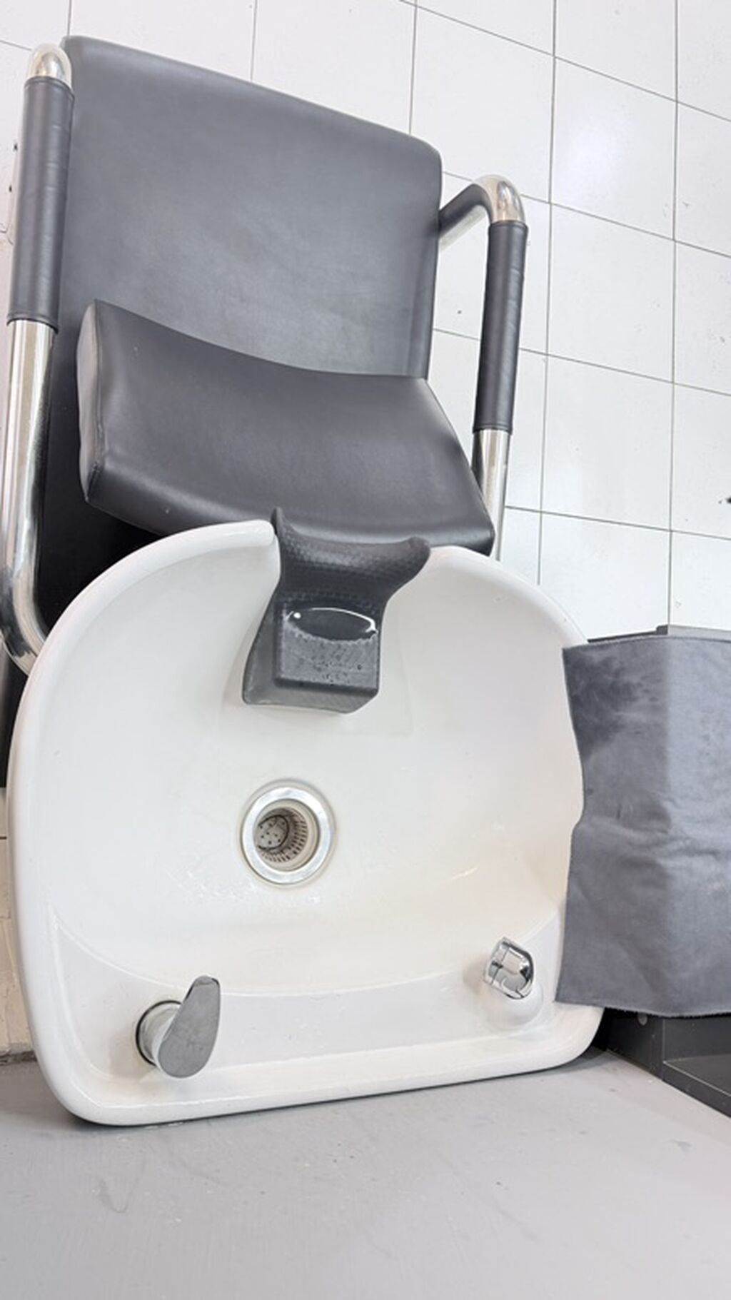Salon üçün saç yuma kreslosu və lavabo modulu - Komplekt: ergonomik — Kreslo, Mingəçevir (4)