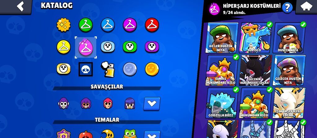Brawl Stars hesabı – yüksək kupalı və zəngin kolleksiya - Kupa yolu — Digər, Biləsuvar (5)